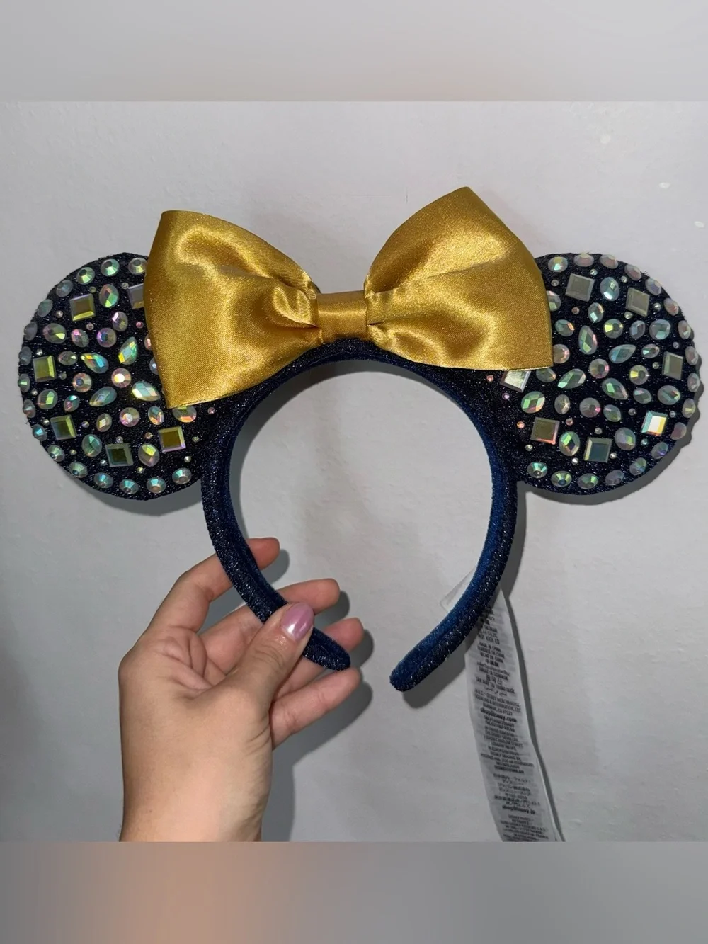 Walt Disney World 50th Anniversary Jeweled Minnie Mouse ear headband